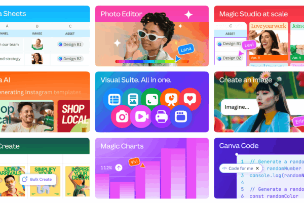Magic Studio™ brings together the best AI-powered tools for you and your team, right inside Canva.