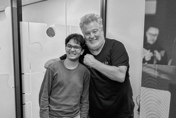 Year 10 student developing app using Conn3cted AI work experience