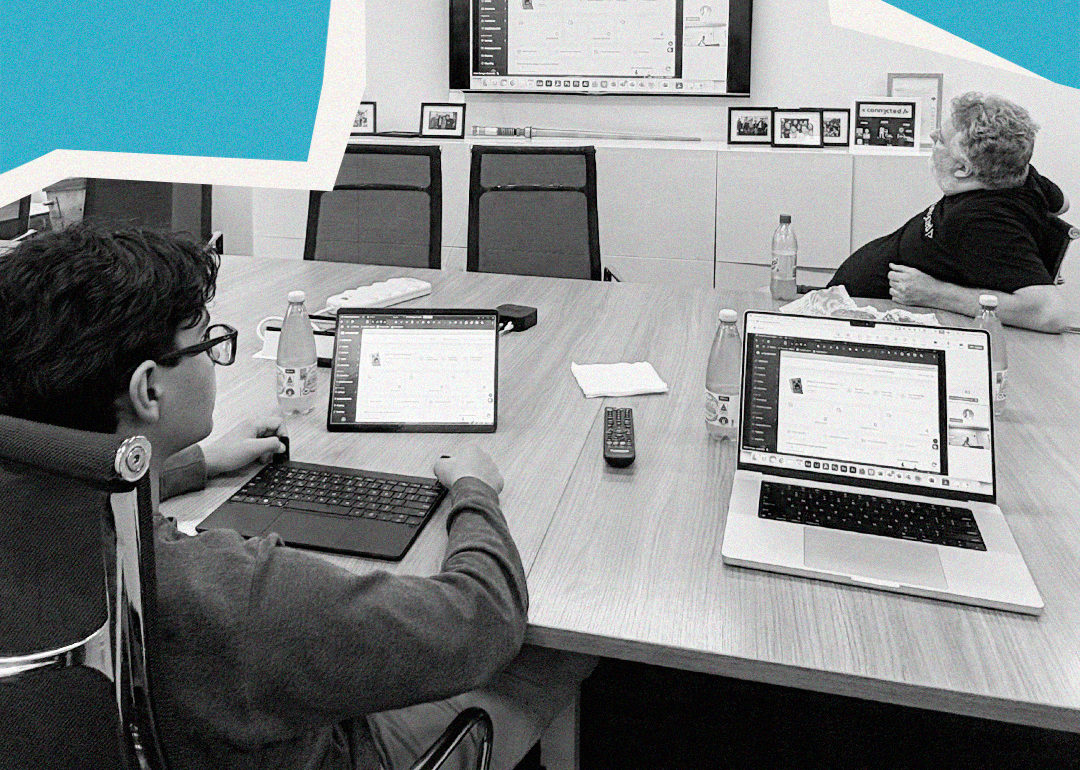 Year 10 student developing app using Conn3cted AI work experience