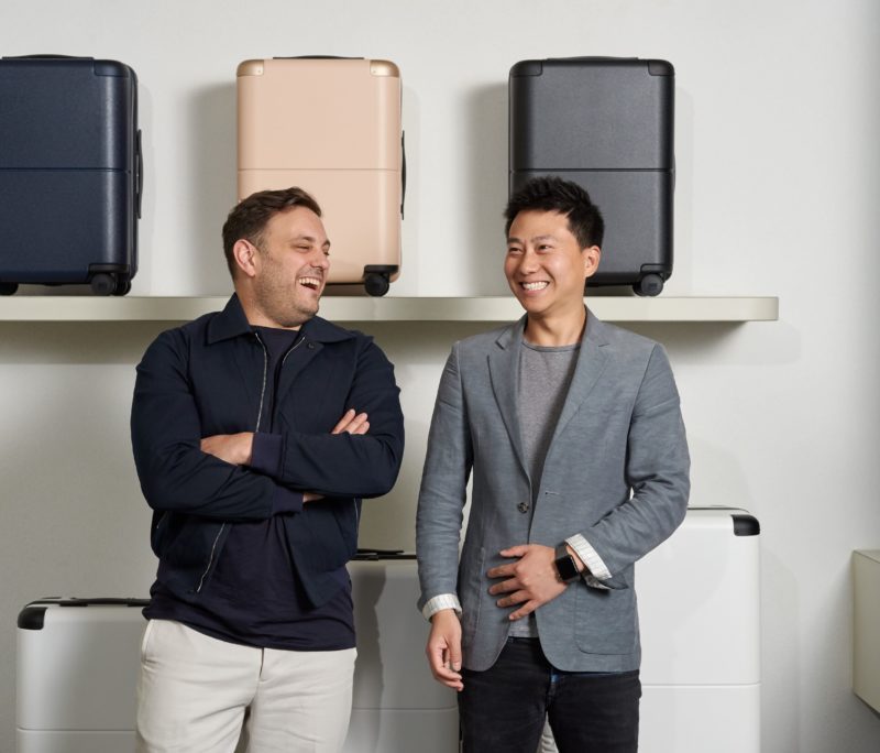 Athan Didaskalou and Richard Li ecommerce july luggage