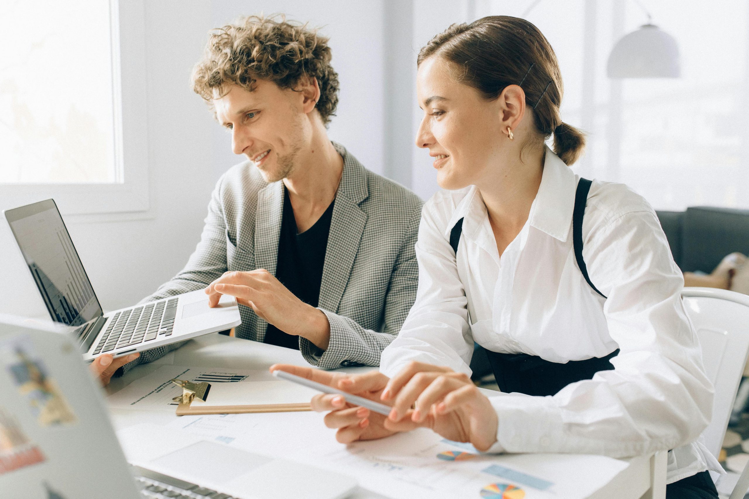 business tips man and woman