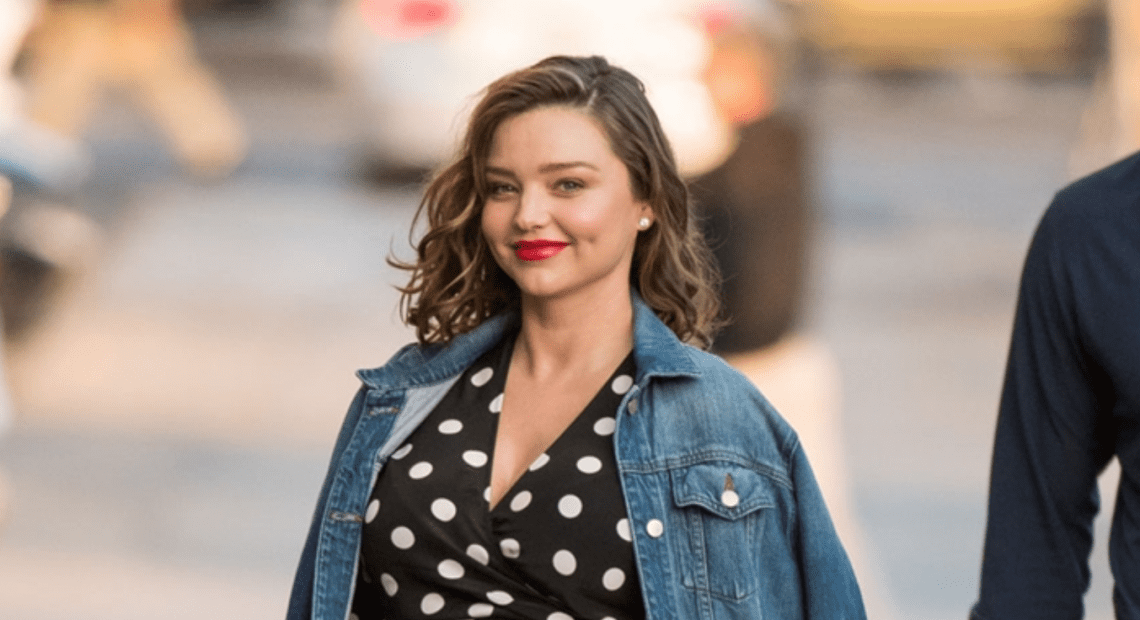 Miranda Kerr wearing a cute summer outfit
