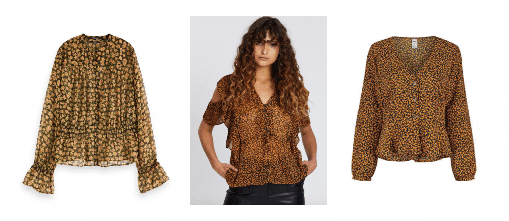 kmart floral top comparison