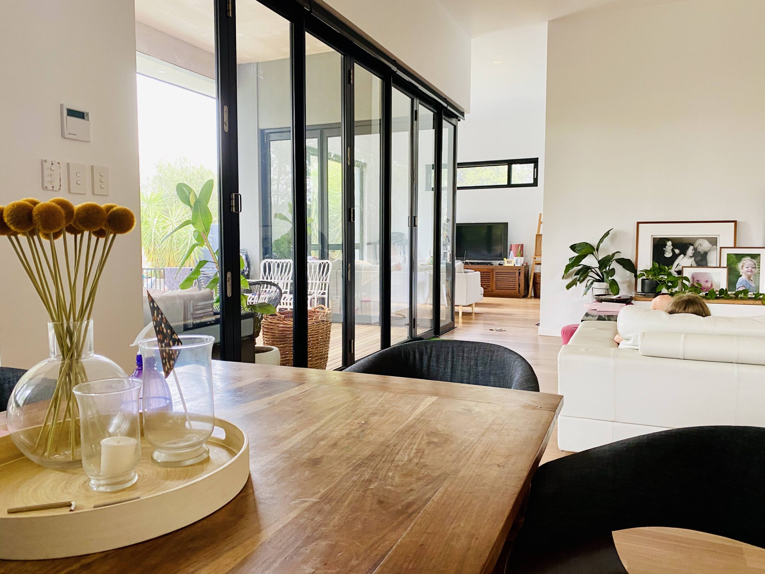 living / dining after