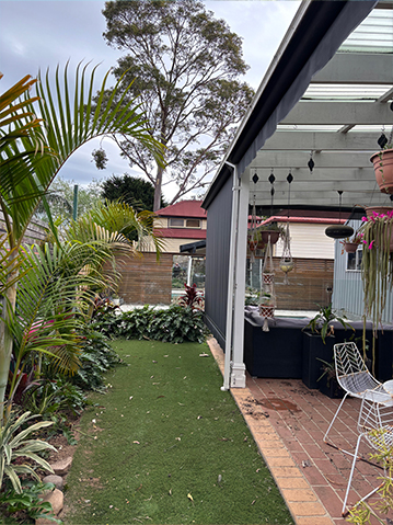 North West Sydney backyard after