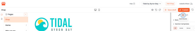 Add content panels
