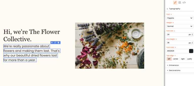 Website builder for eCommerce