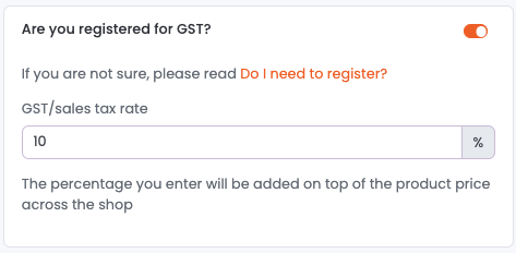 Register for GST