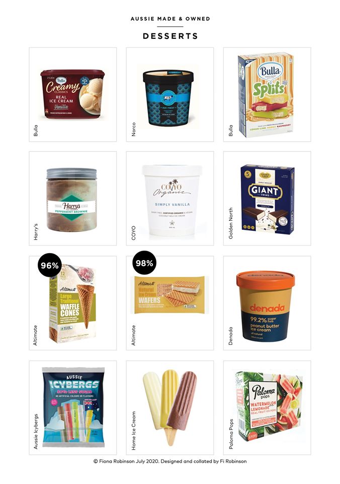 Australian owned and made desserts